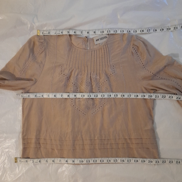 ● H&M | Conscisious Collection Silk/Cotton Blend Top - Picture 4 of 14